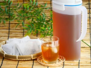 麦茶パックと麦茶